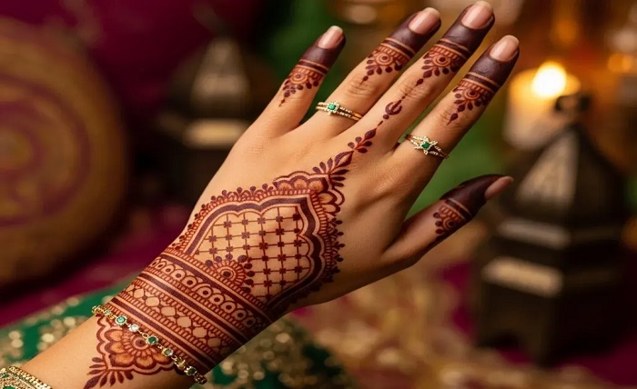 stylish instagram stylish royal front hand mehndi design